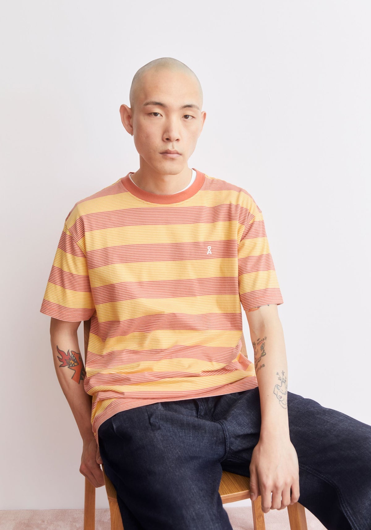 Tricou MAARKOS STRIPES Sunflower
