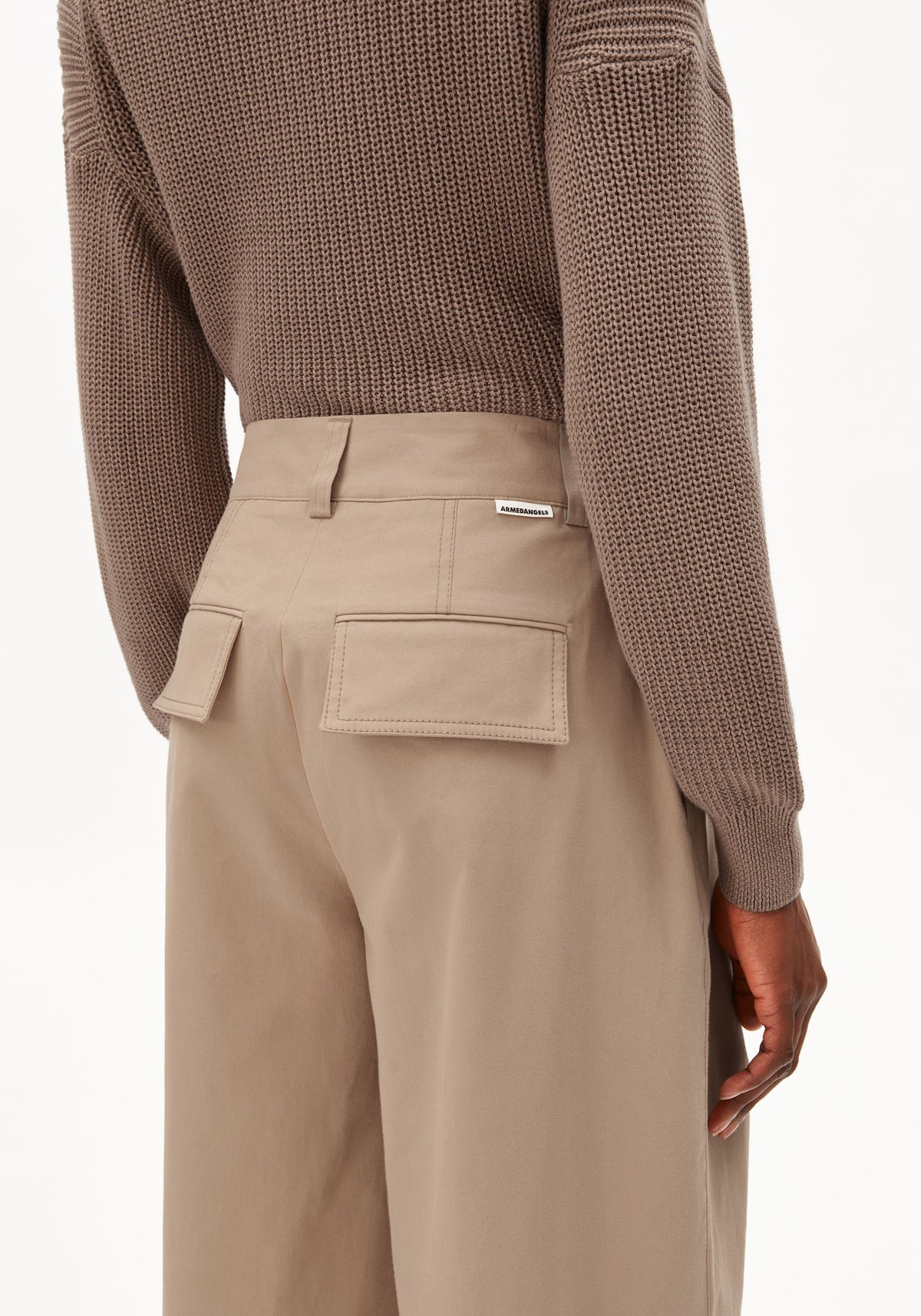 Pantaloni WIDE CHINO True Camel