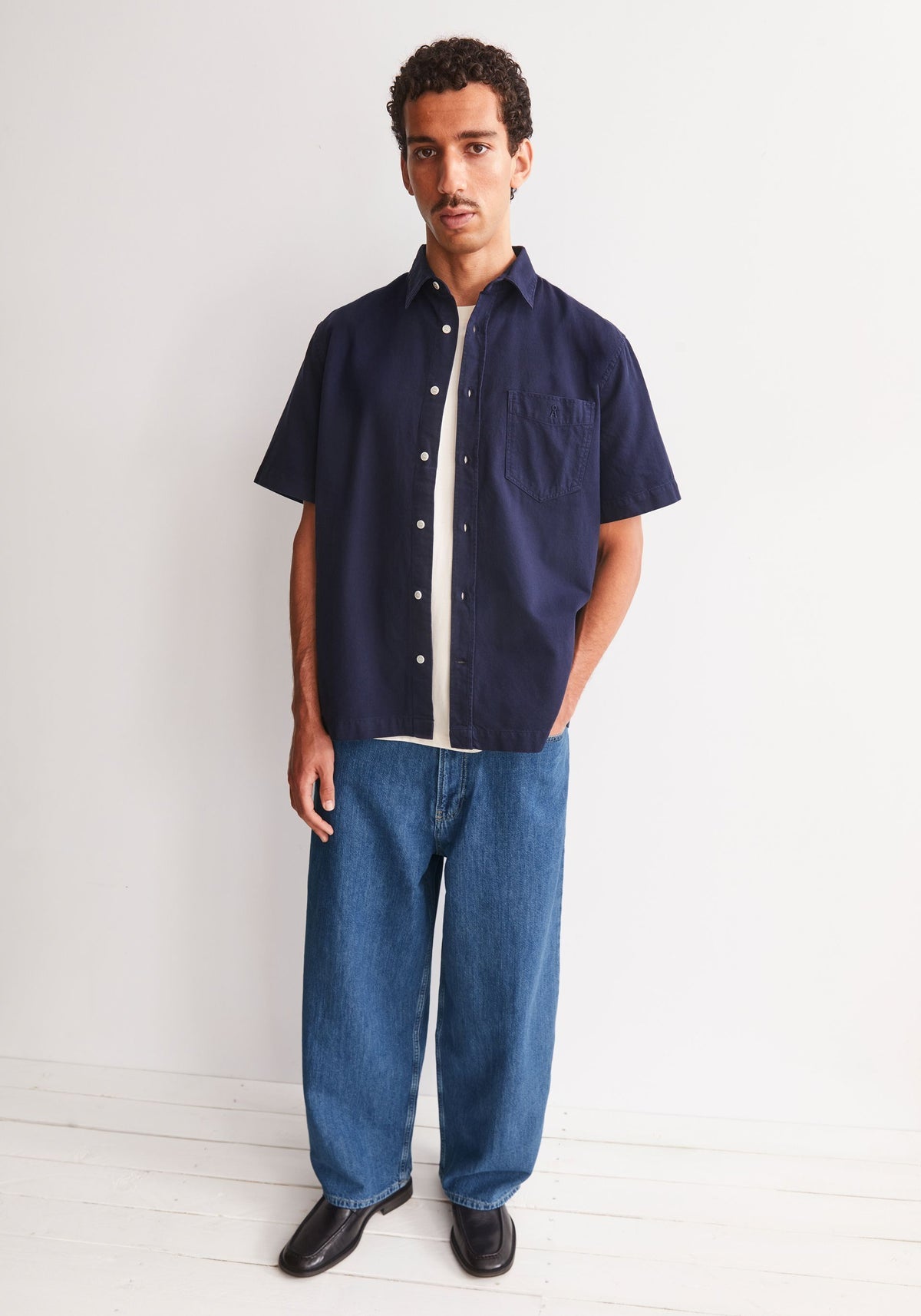 Cǎmaşǎ COTTON LINO Tinted Navy