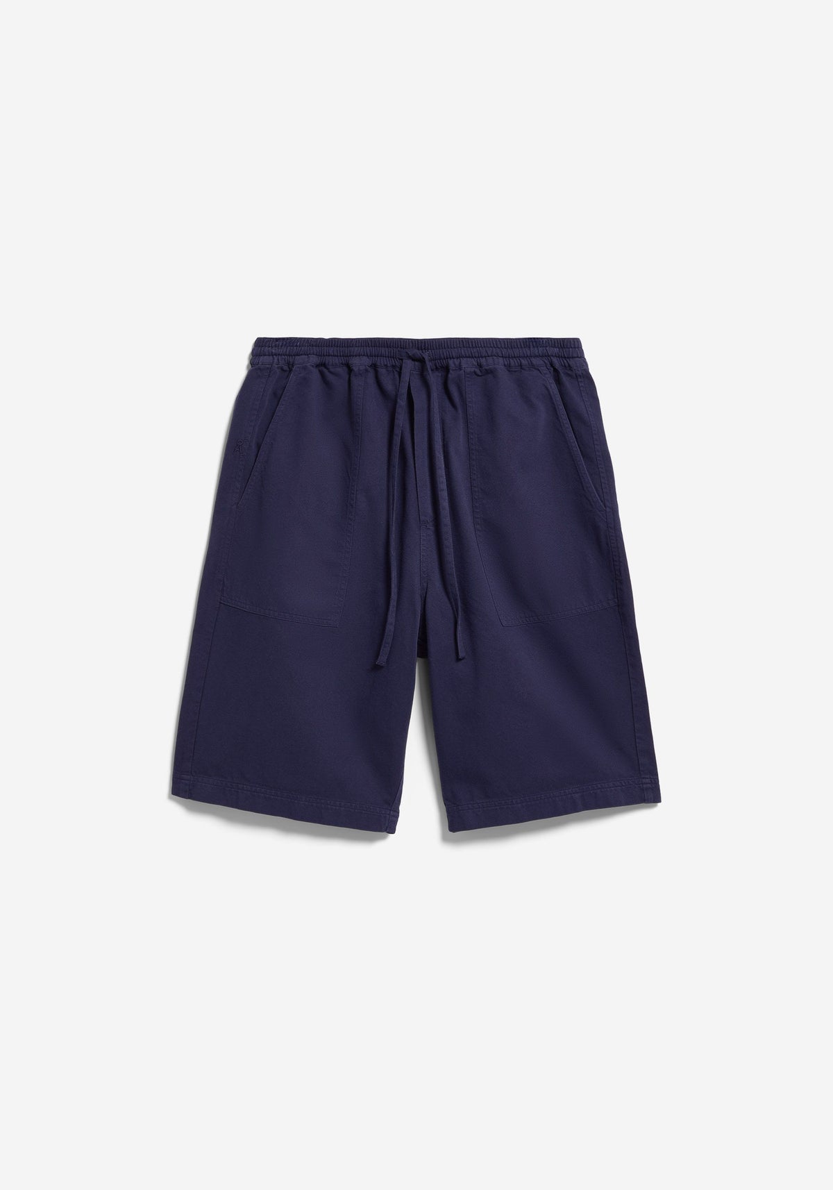Cotton Linen Shorts Tinted Navy