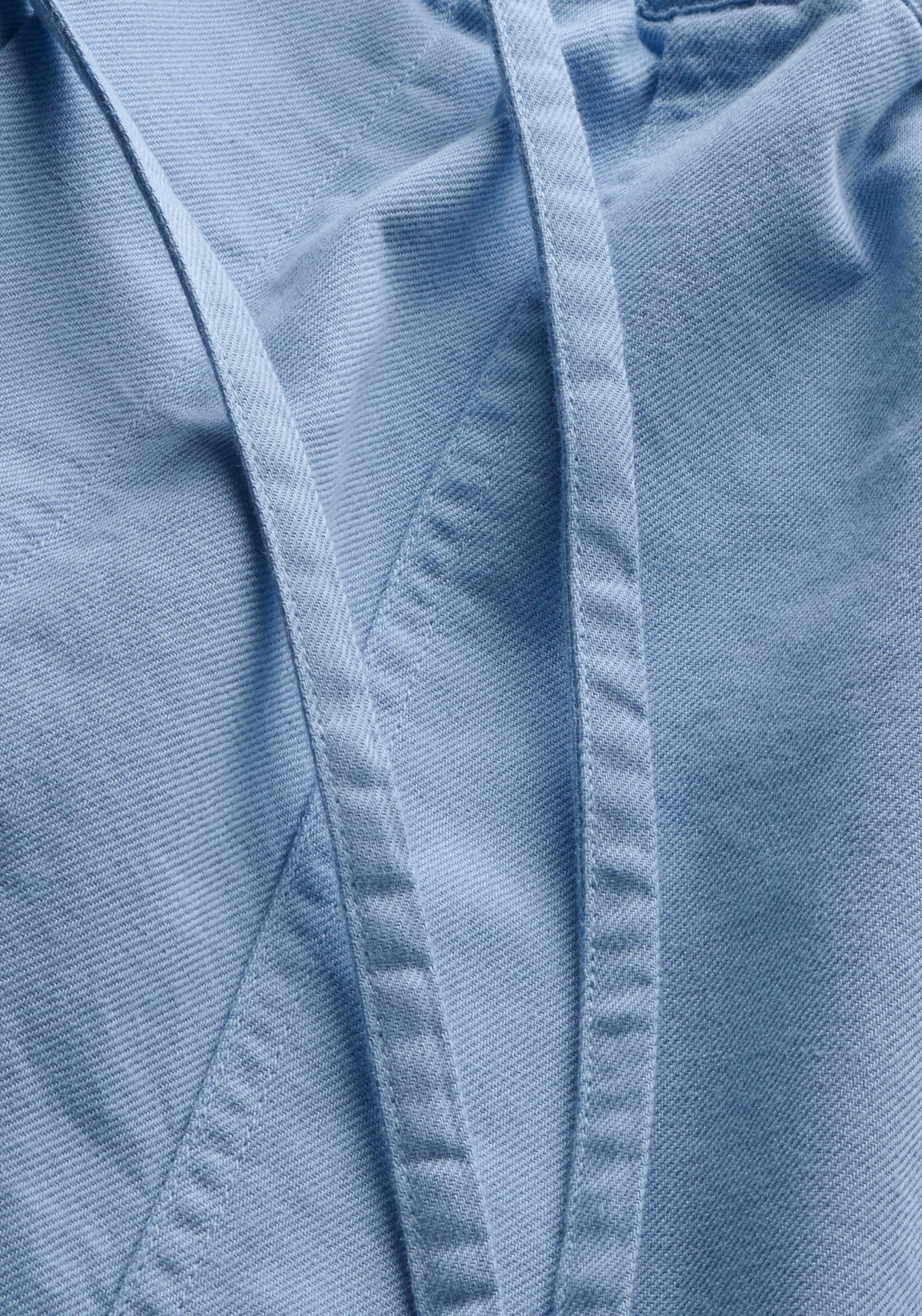 Cotton Linen Shorts Wedgewood