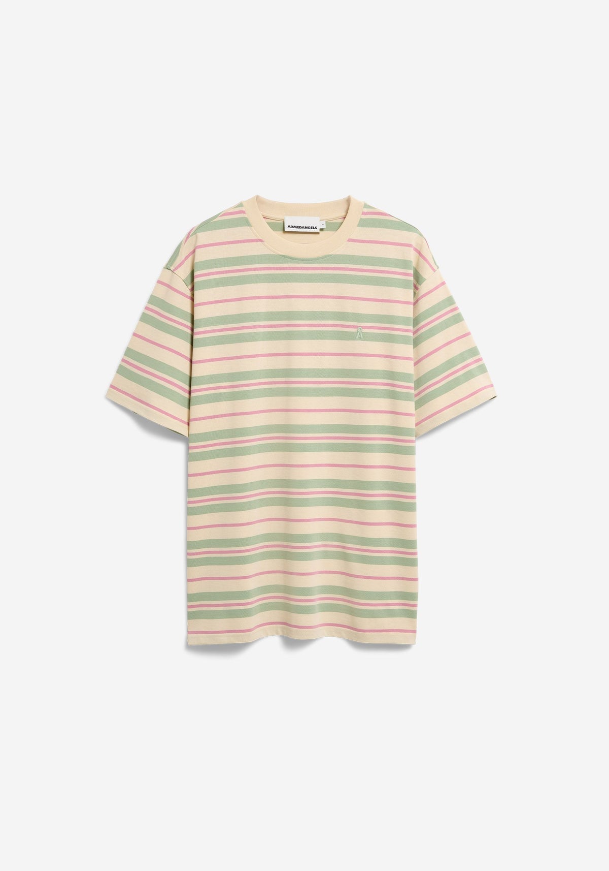 Tricou MAARKOS STRIPES Foam Washed Berry