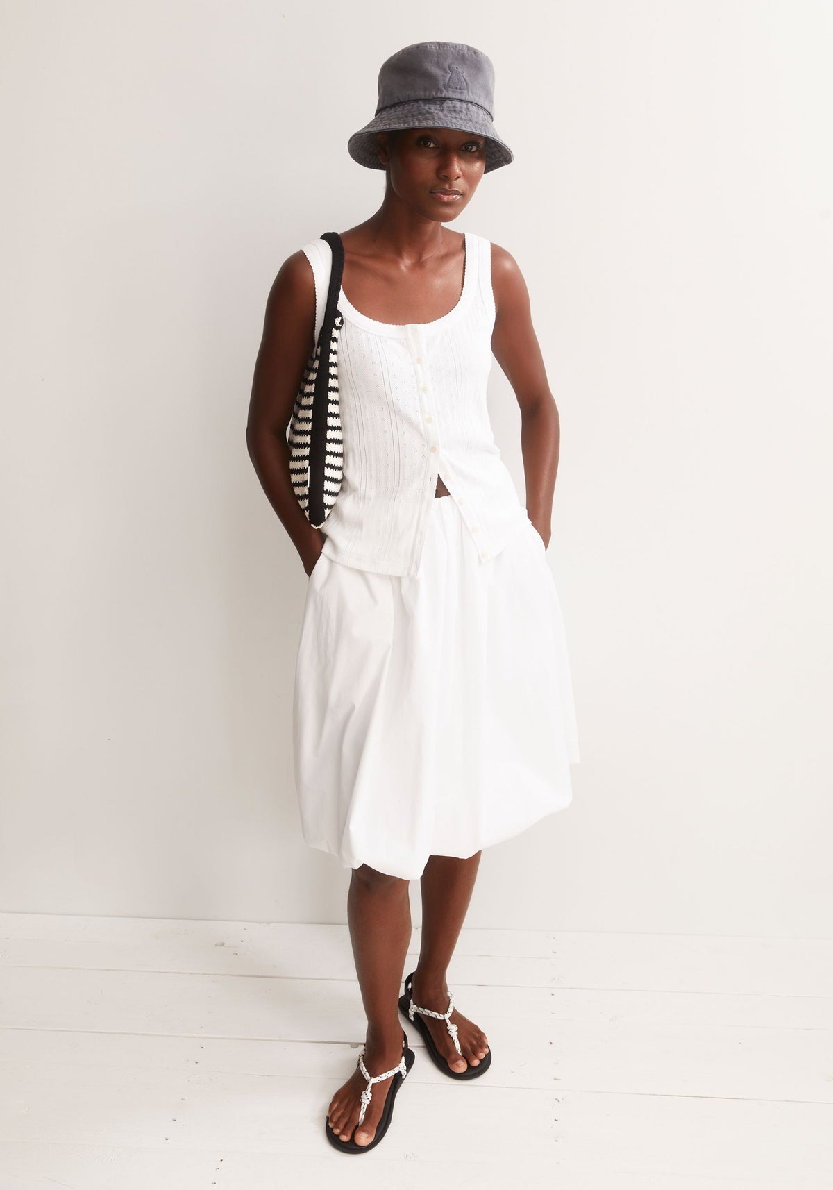 Top POINTELLE White