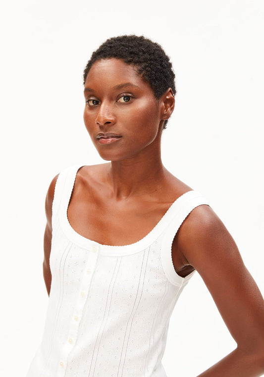 Top POINTELLE White