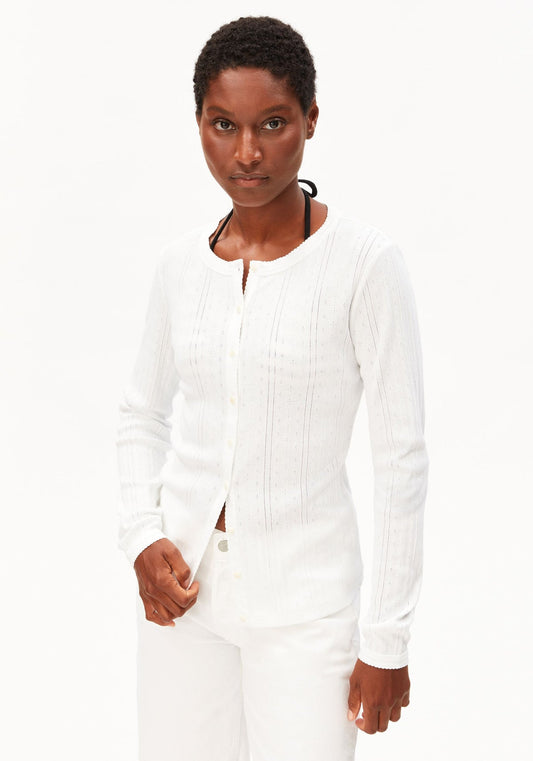 Cardigan POINTELLE White