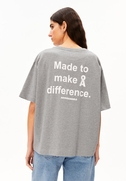 Tricou GIANNAA DIFFERENCE Silver Melange