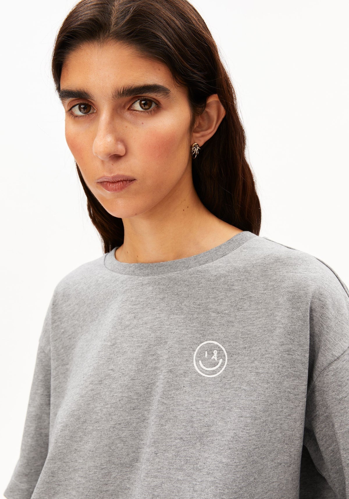 Tricou GIANNAA DIFFERENCE Silver Melange