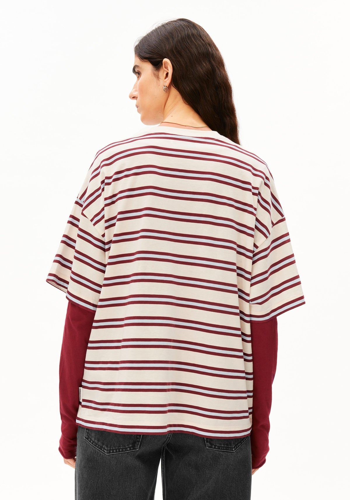 Tricou ICONIC STRIPED Undyed Velvet