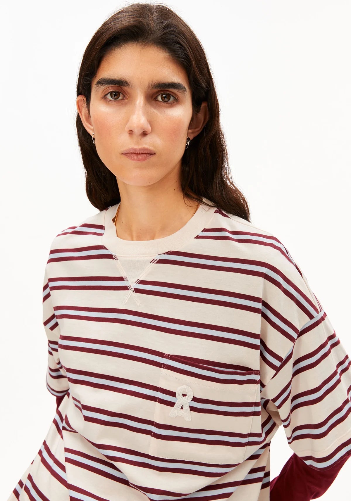Tricou ICONIC STRIPED Undyed Velvet