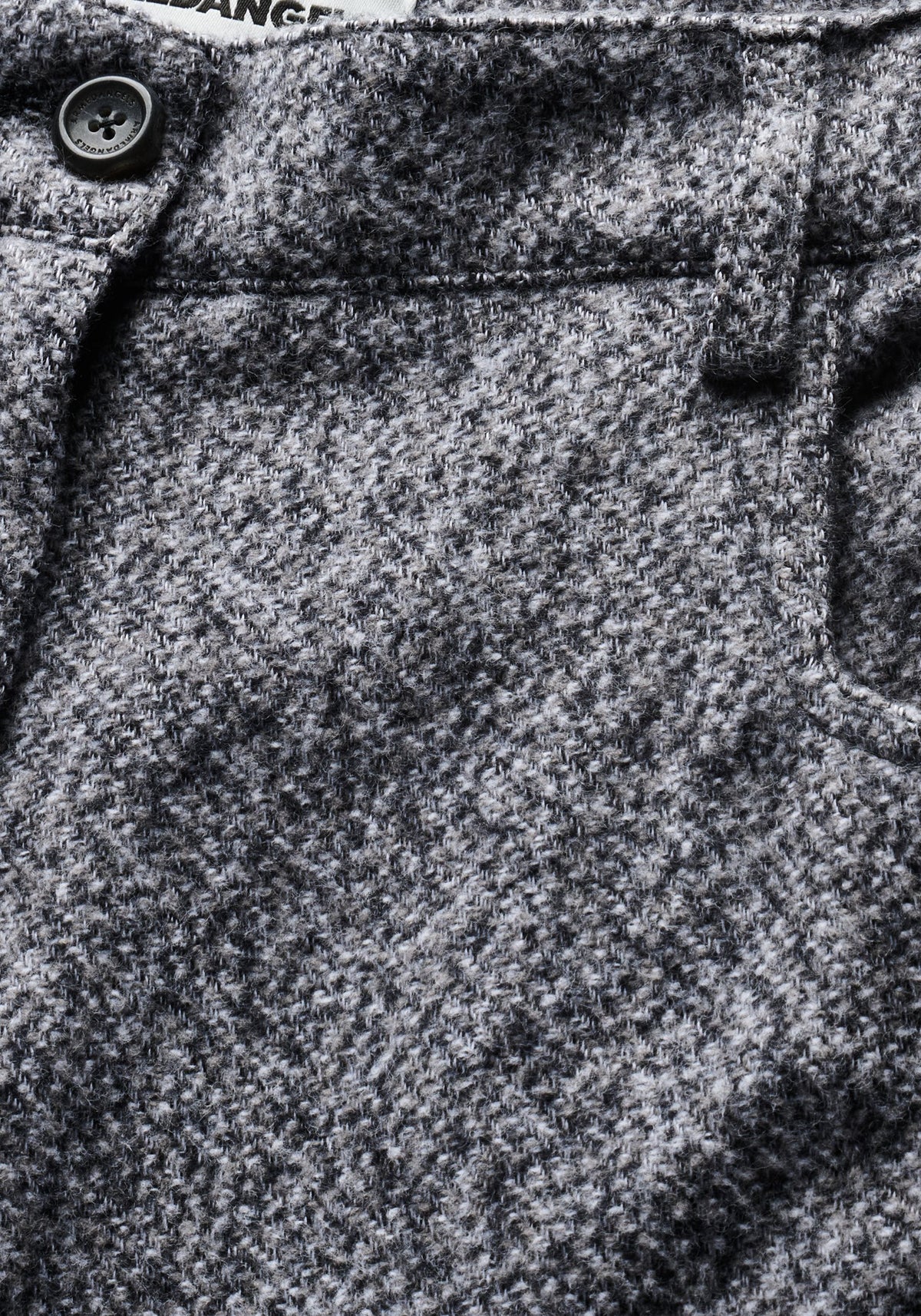 Pantaloni TWEED BARREL Mid Grey