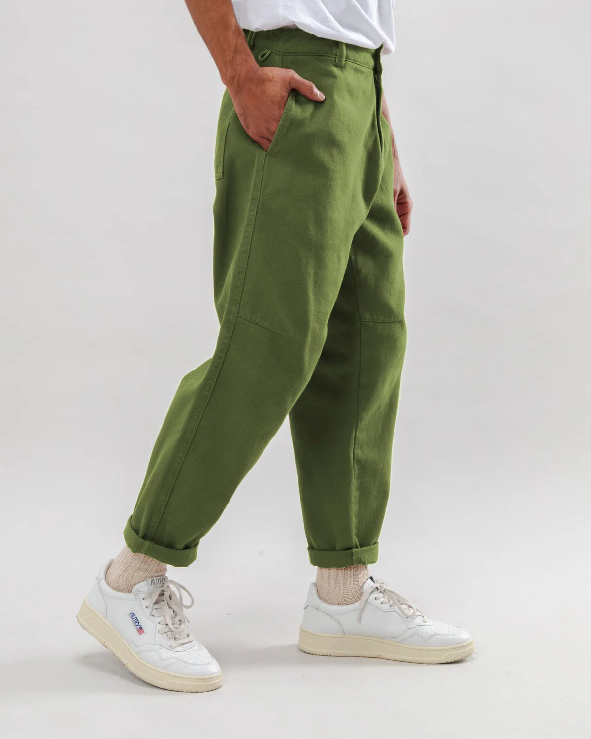 Pantaloni Carpenter Twill Green