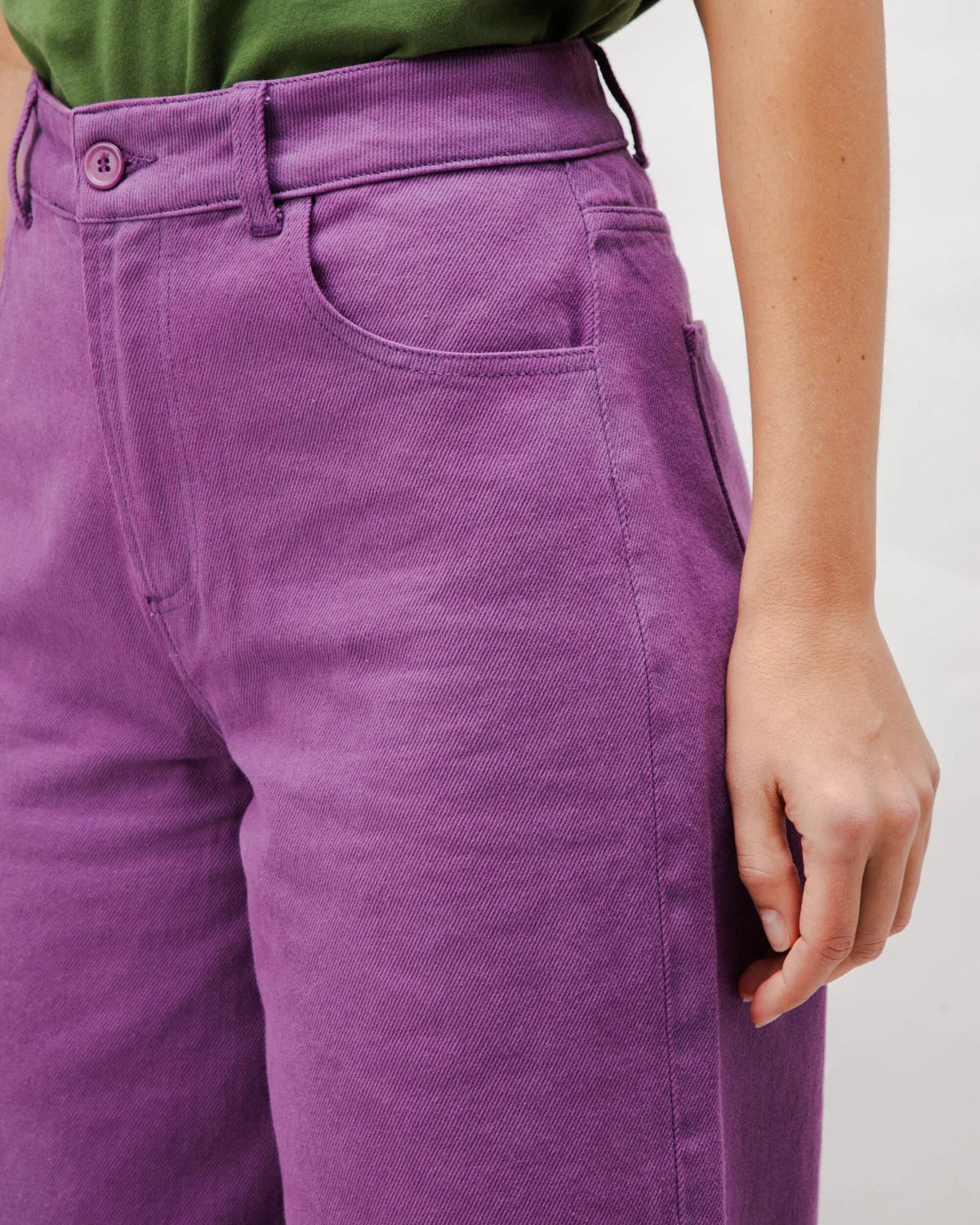 Pantaloni 5 Pocket Twill Orchid