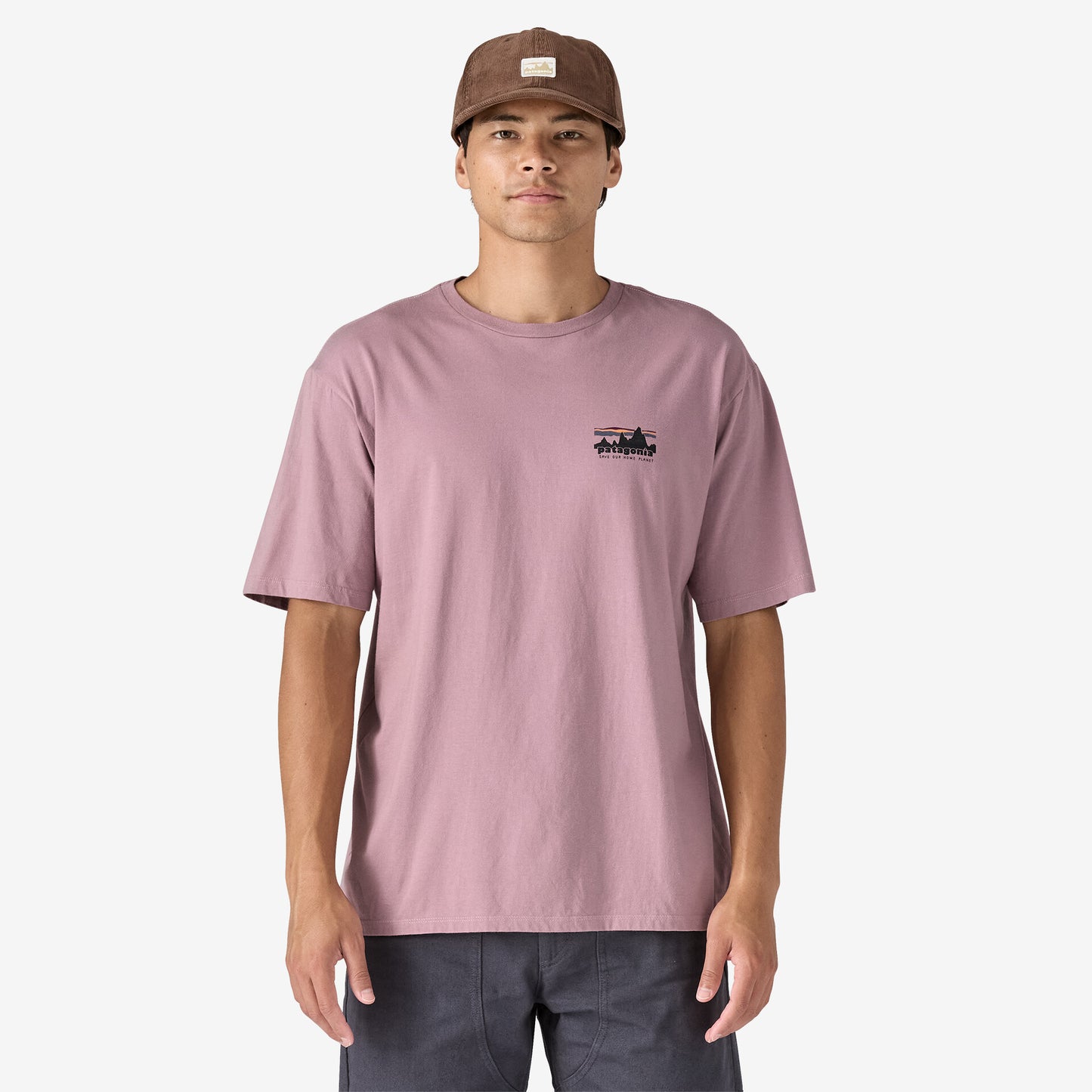 Tricou '73 Skyline Organic Stormy Mauve