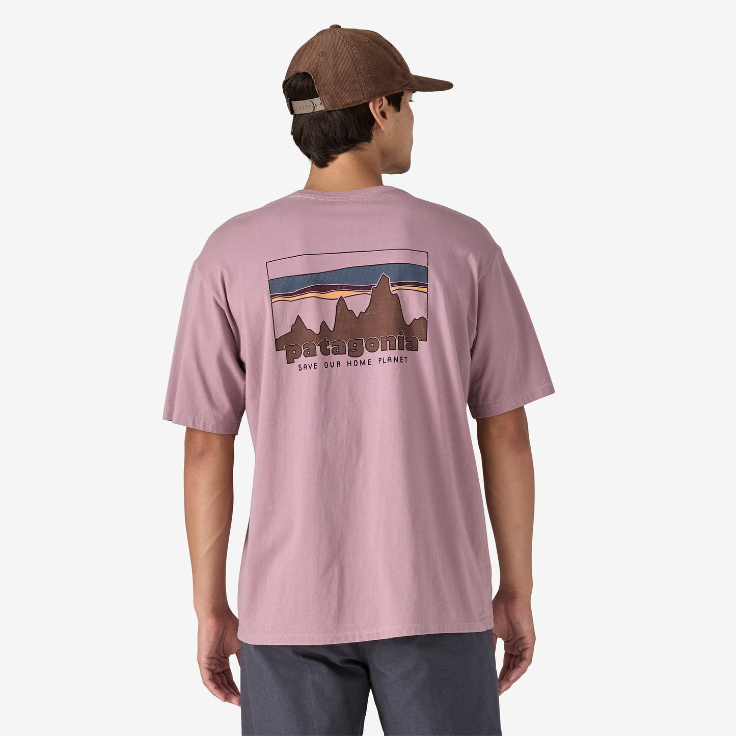 Tricou '73 Skyline Organic Stormy Mauve