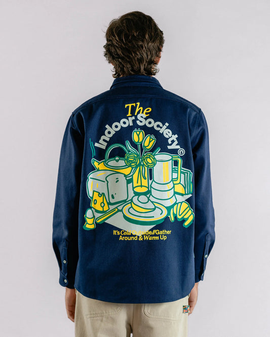Overshirt THE INDOOR SOCIETY Blue