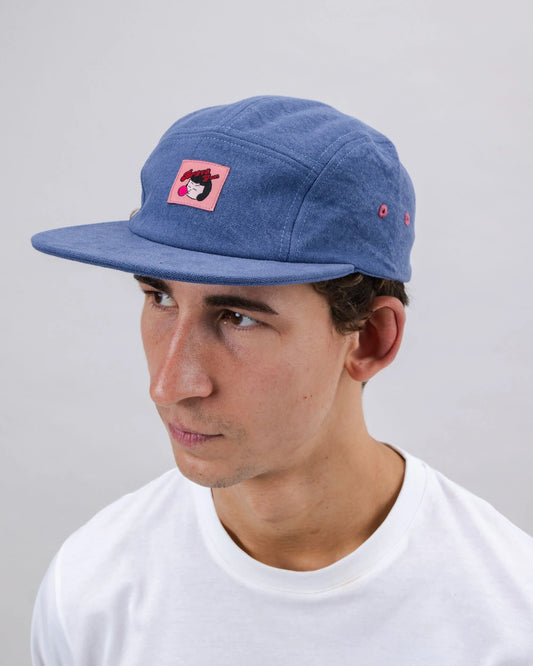 Șapcă Cotton 5 Panel Blue