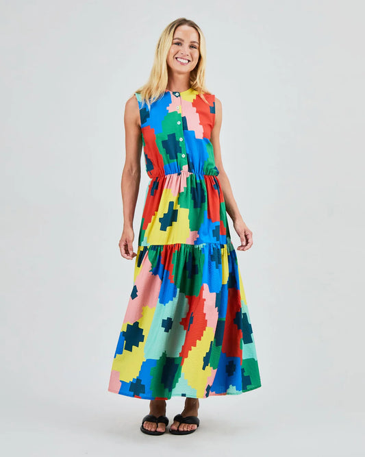 Rochie MAXI FLOWERS Sleeveless