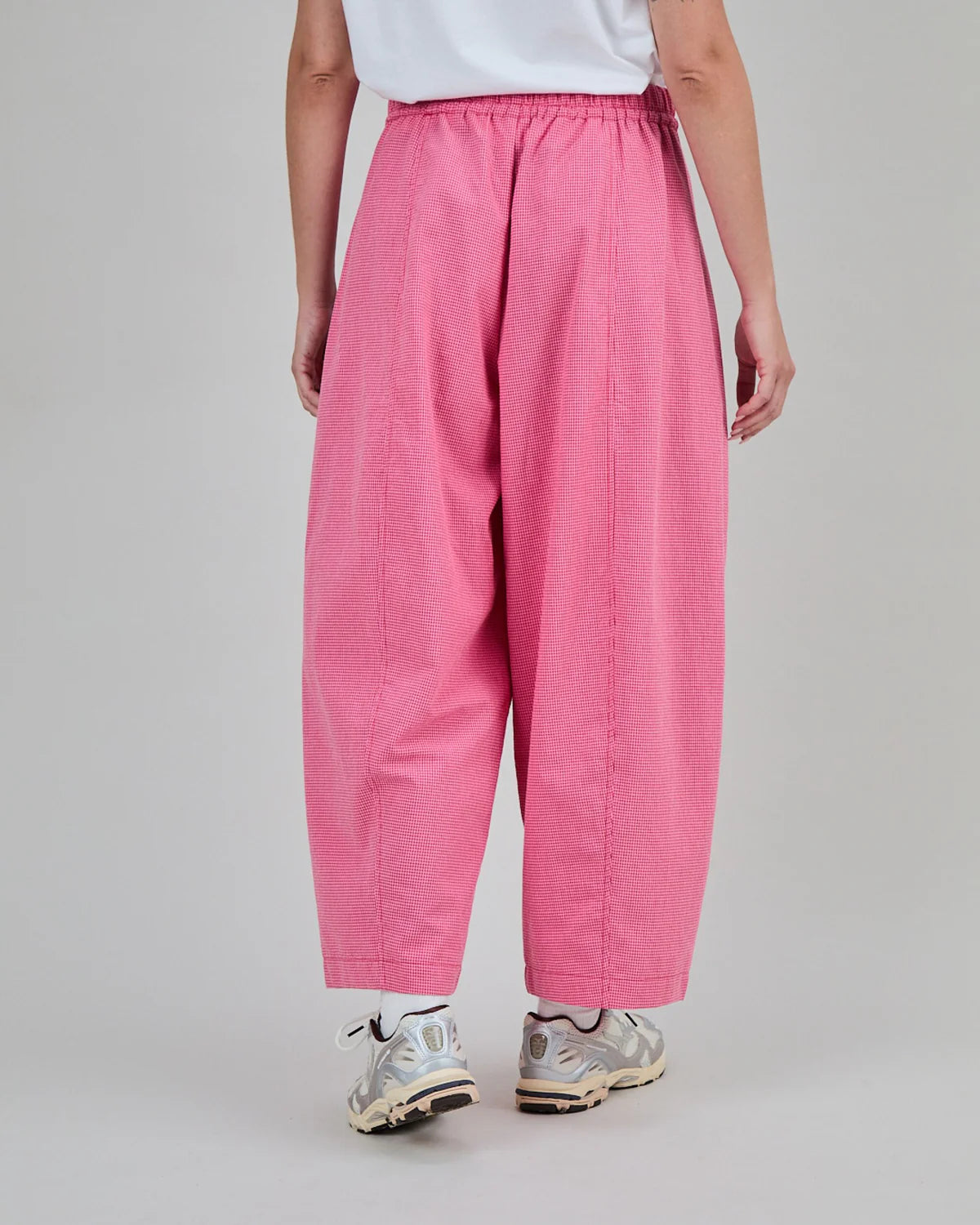 Pantaloni CHECKS Balloon Pink