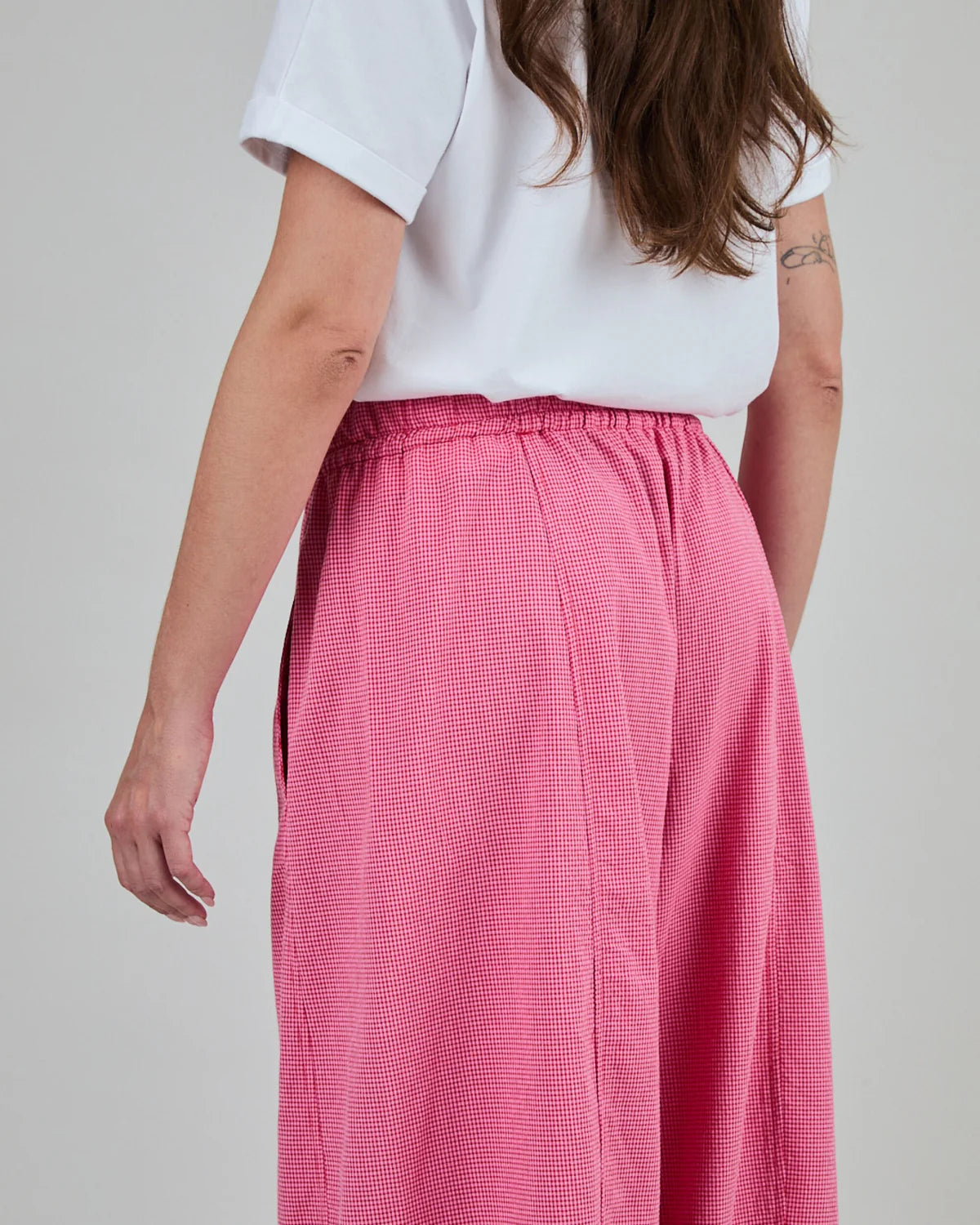 Pantaloni CHECKS Balloon Pink