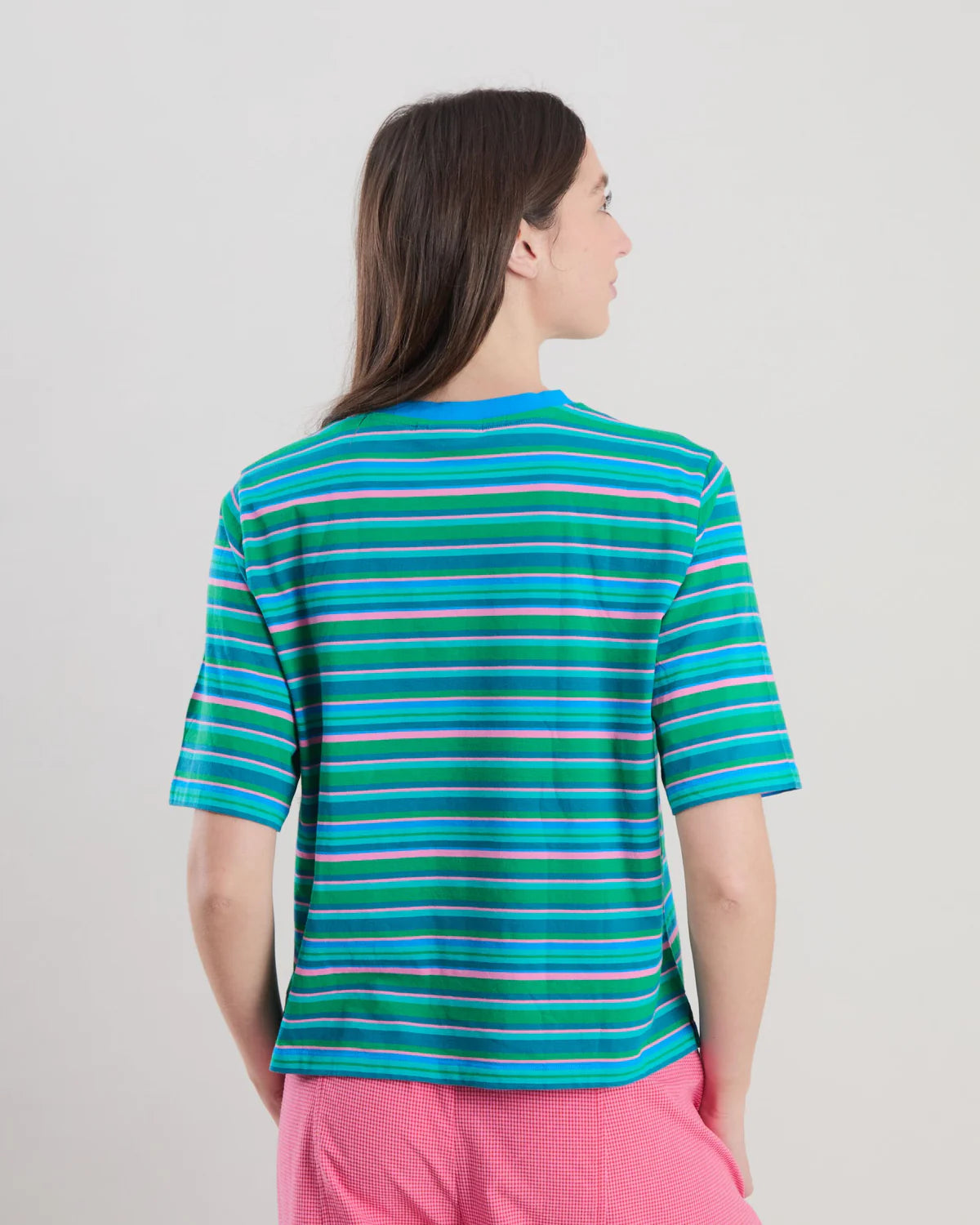 Tricou STRIPES BOXY Blue