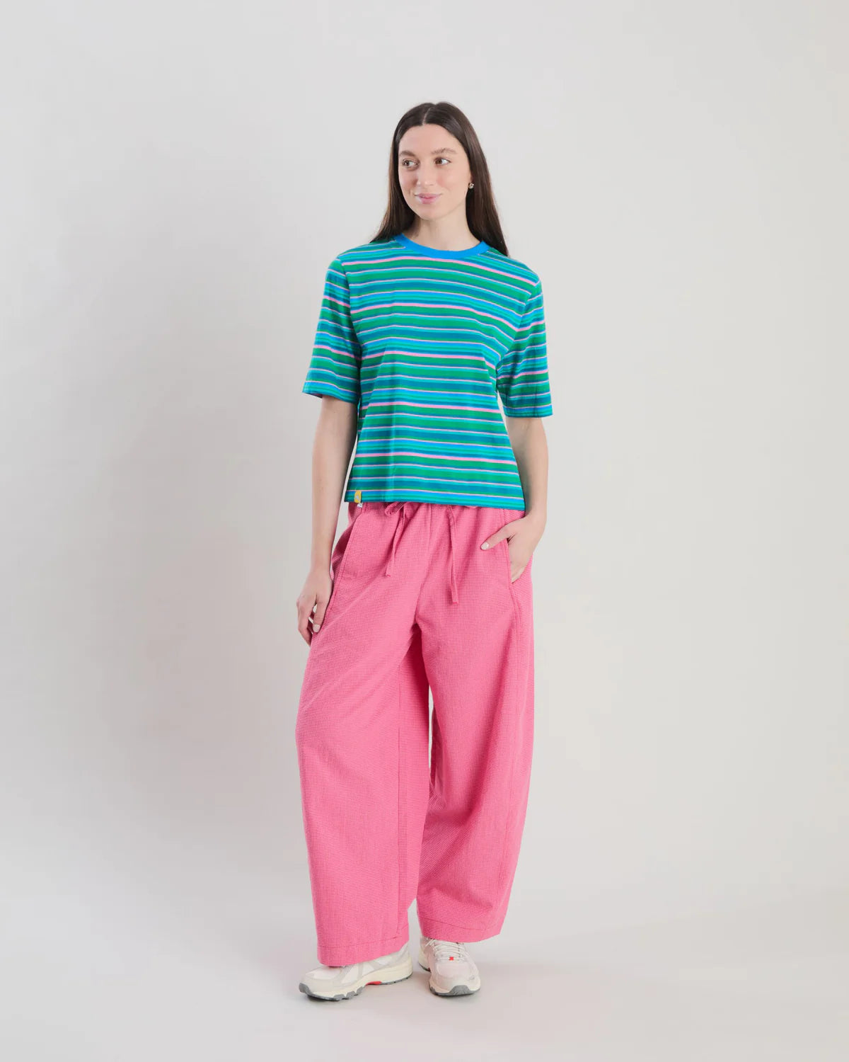 Tricou STRIPES BOXY Blue