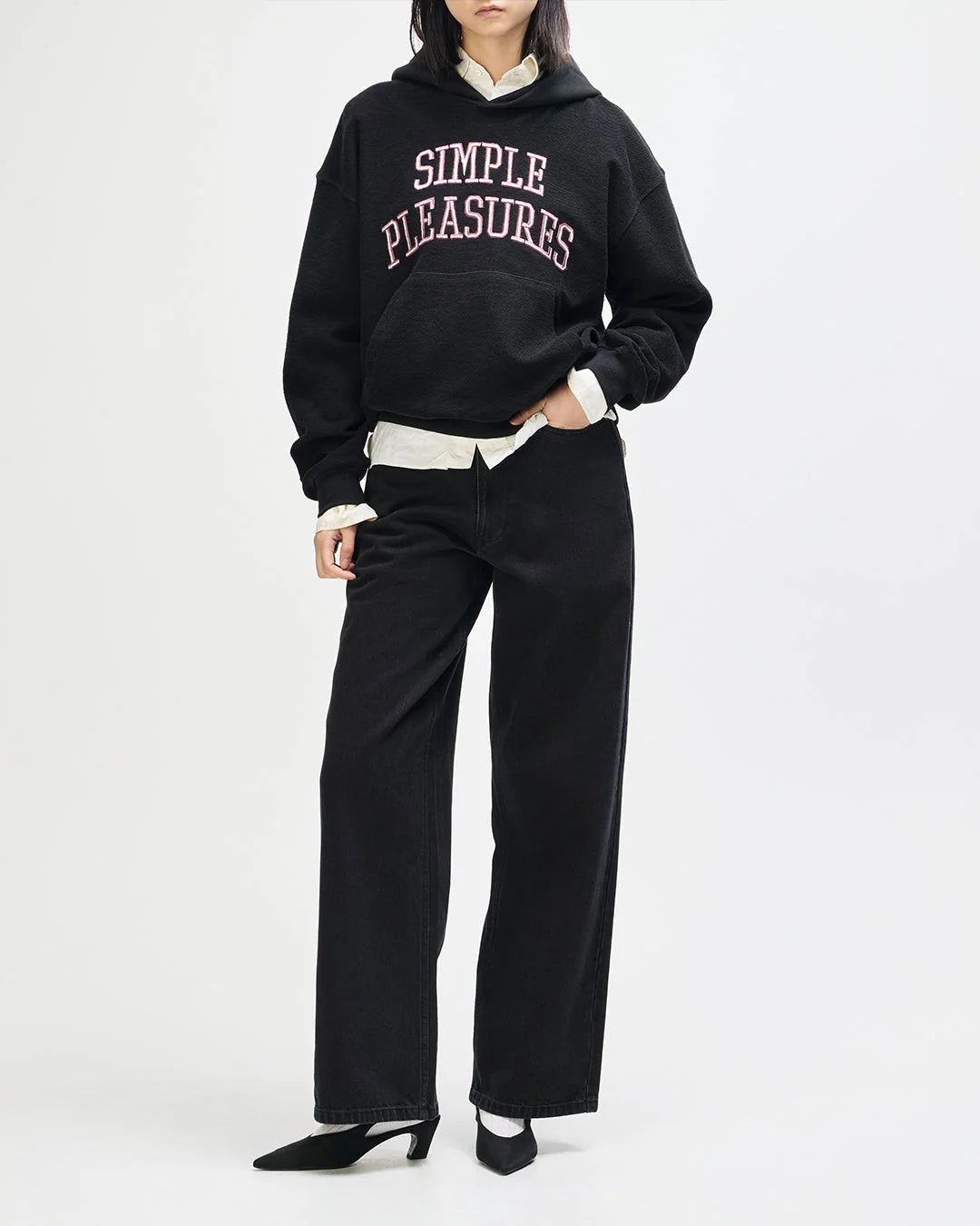 Blugi DRIFT LINE Wide Washed Black