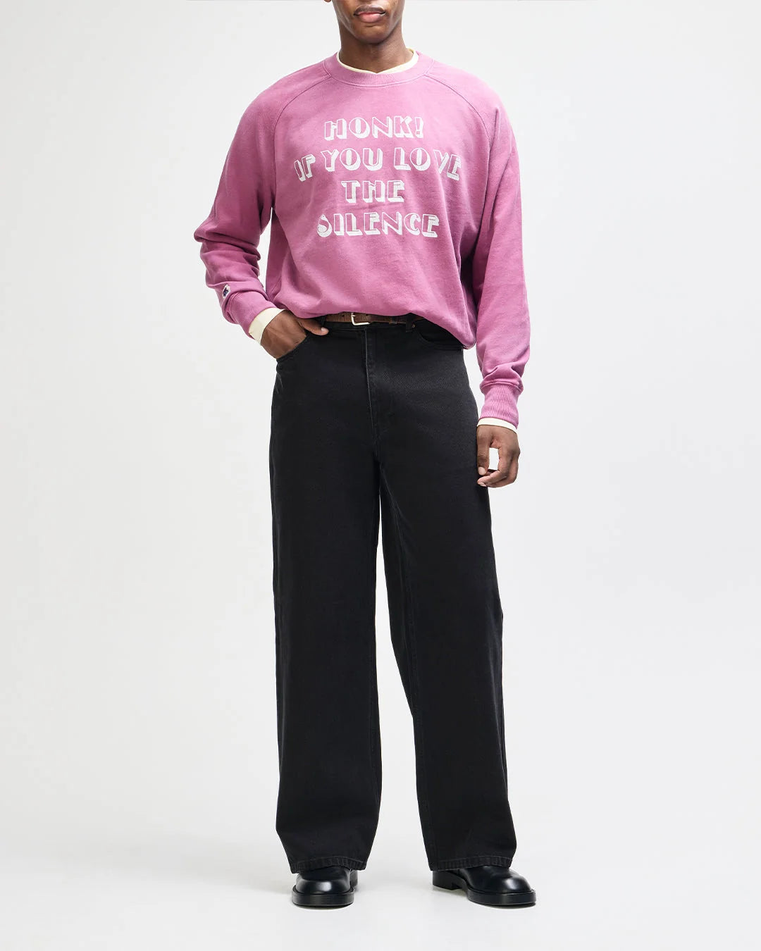 Blugi DRIFT LINE Wide Washed Black