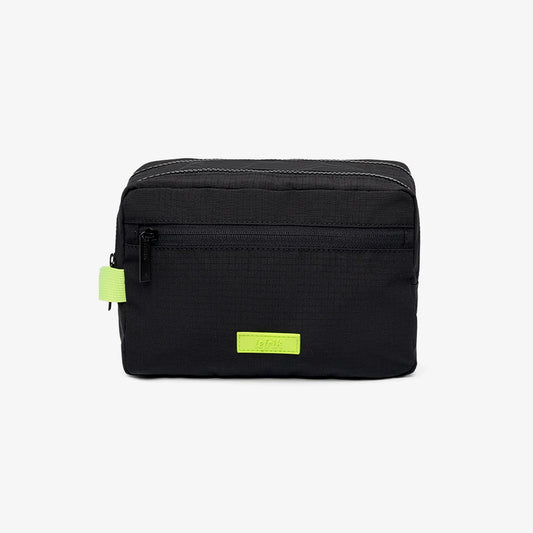 Geantǎ KEI DOUBLE Washbag Black Lime
