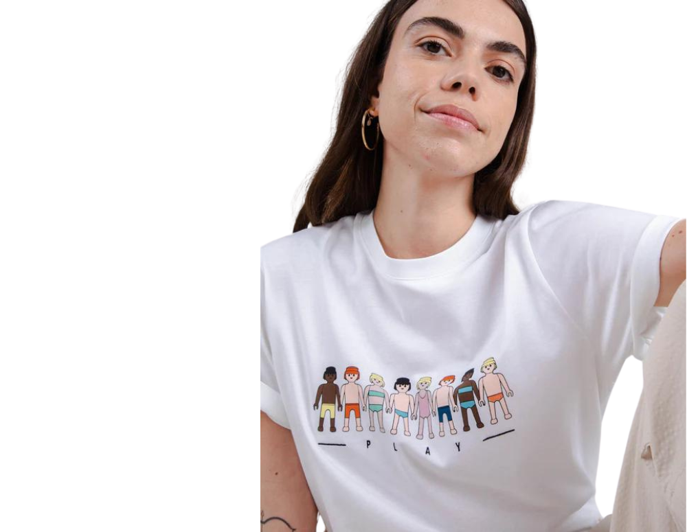 Tricou PLAYMOBIL Play White