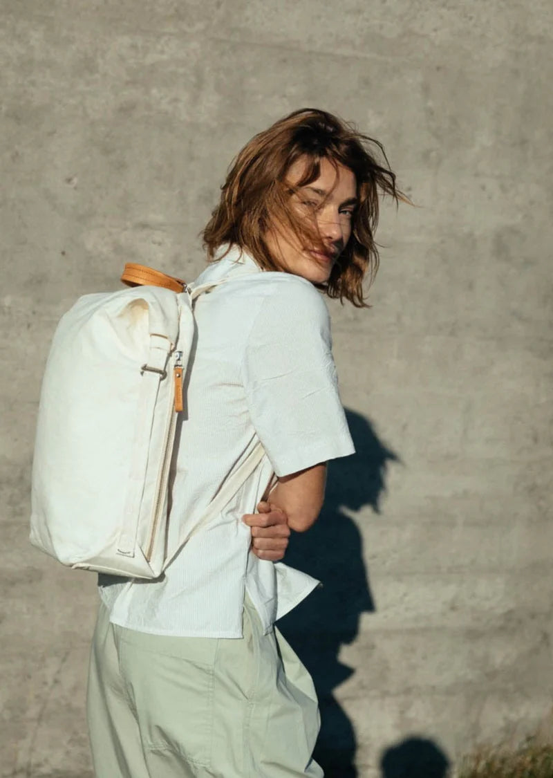 Rucsac Roll Natural White