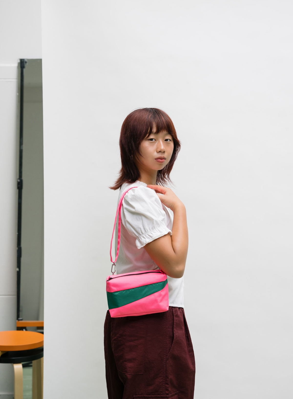 Geantǎ Fluo Pink & Seaweed SMALL