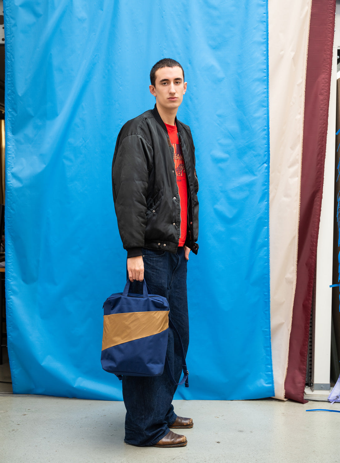 Rucsac Navy & Camel