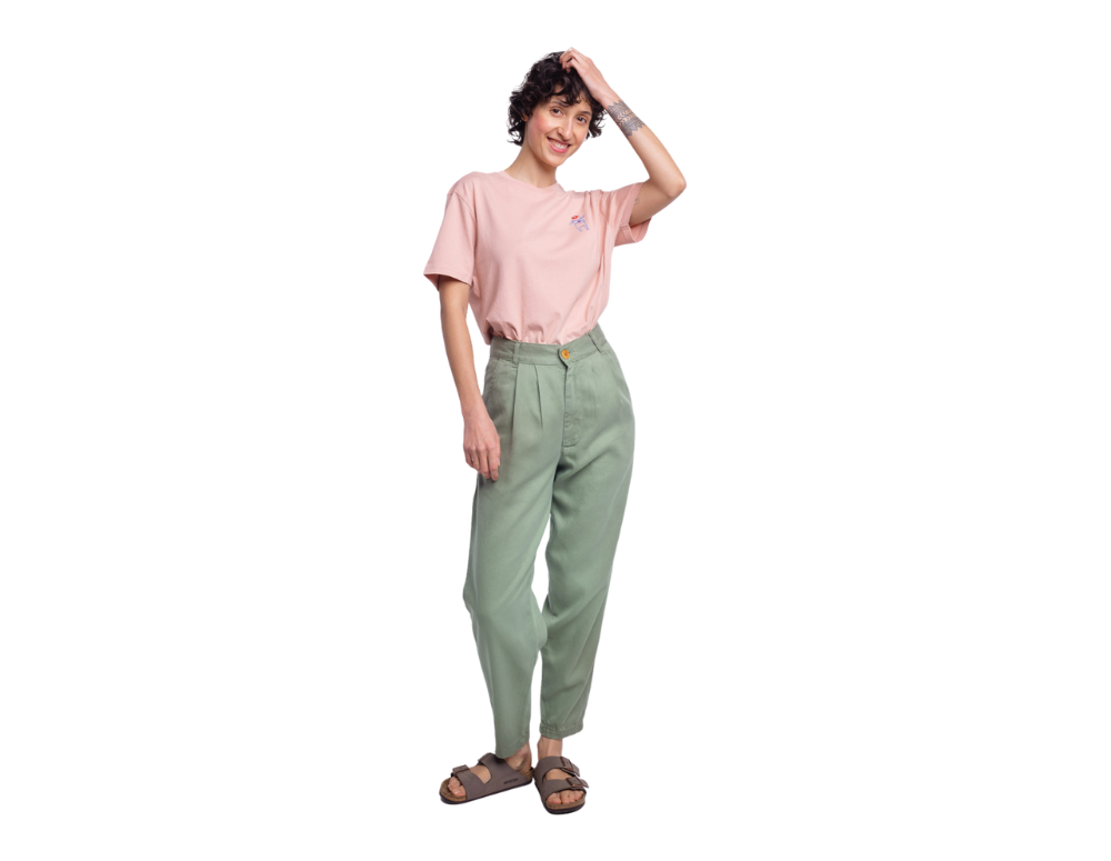 Pantaloni SWING Sage Green