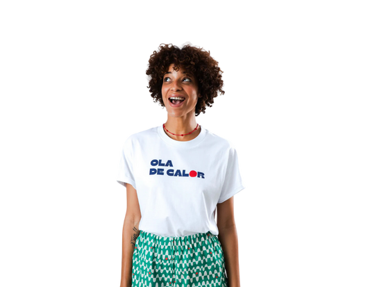 Tricou OLA DE CALOR Boxy White