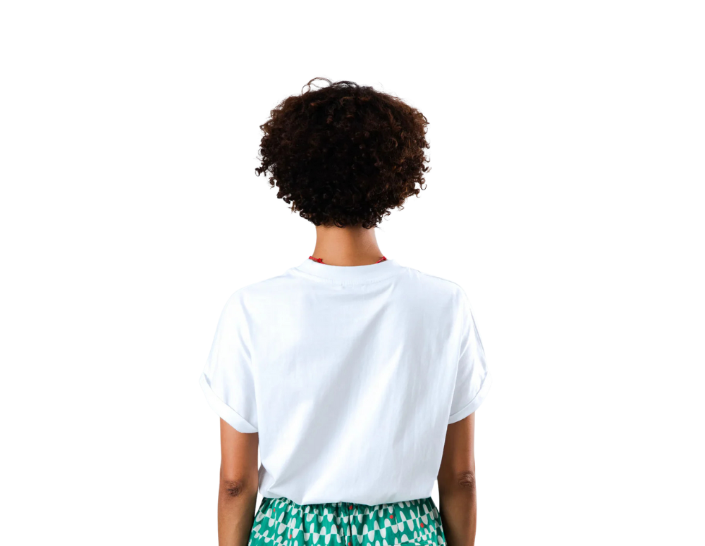 Tricou OLA DE CALOR Boxy White