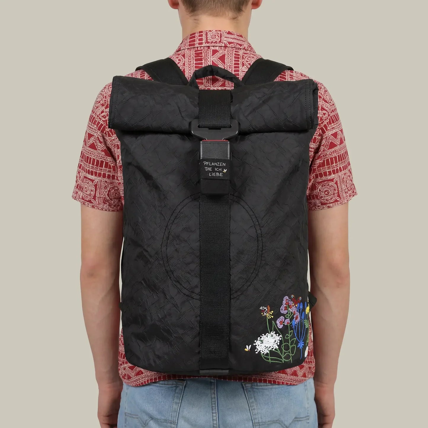 Rucsac Roll Top Flowers