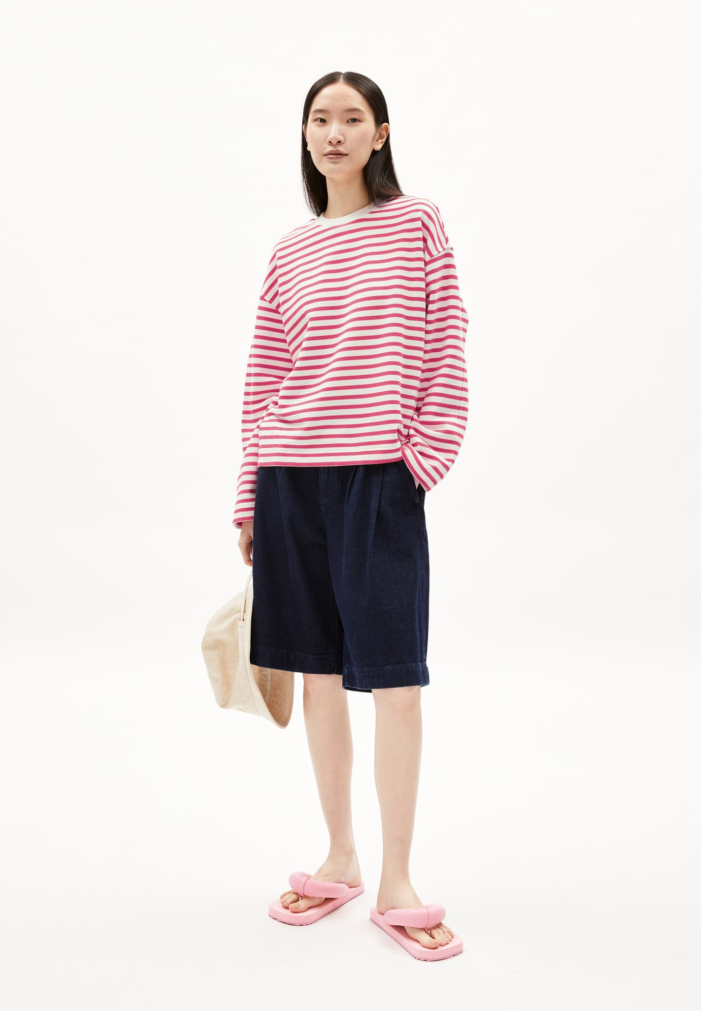 Bluza FRANKAA MARLEN STRIPE Crushed Berry