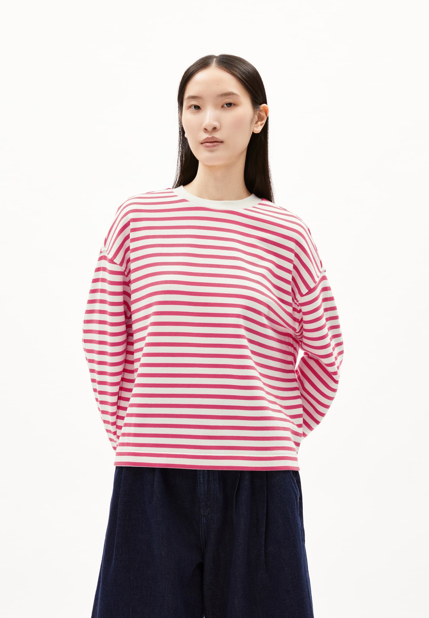 Bluza FRANKAA MARLEN STRIPE Crushed Berry