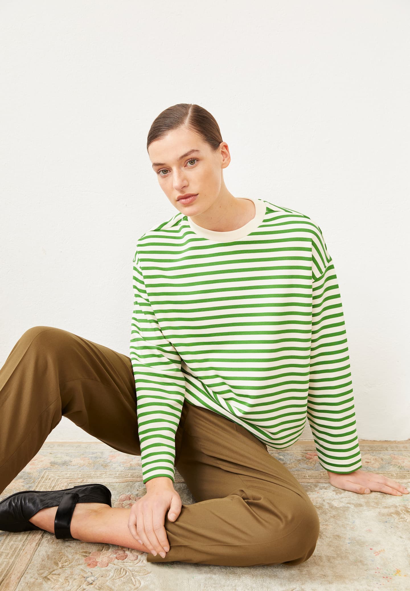 Bluza FRANKAA MARLEN STRIPE Ivy Green