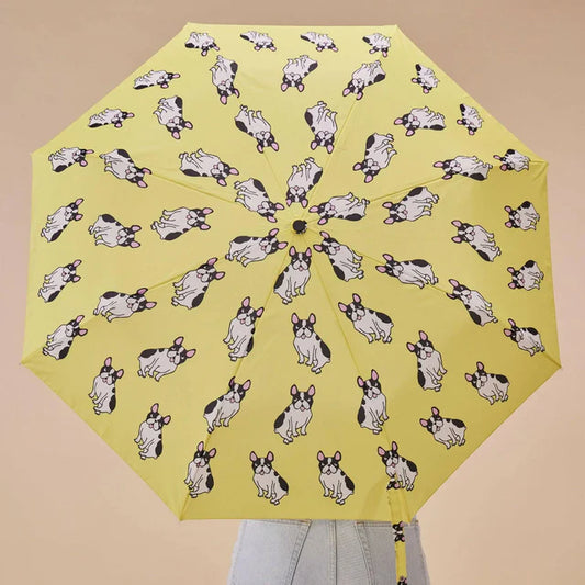 Umbrelǎ FRENCH BULLDOG Yellow