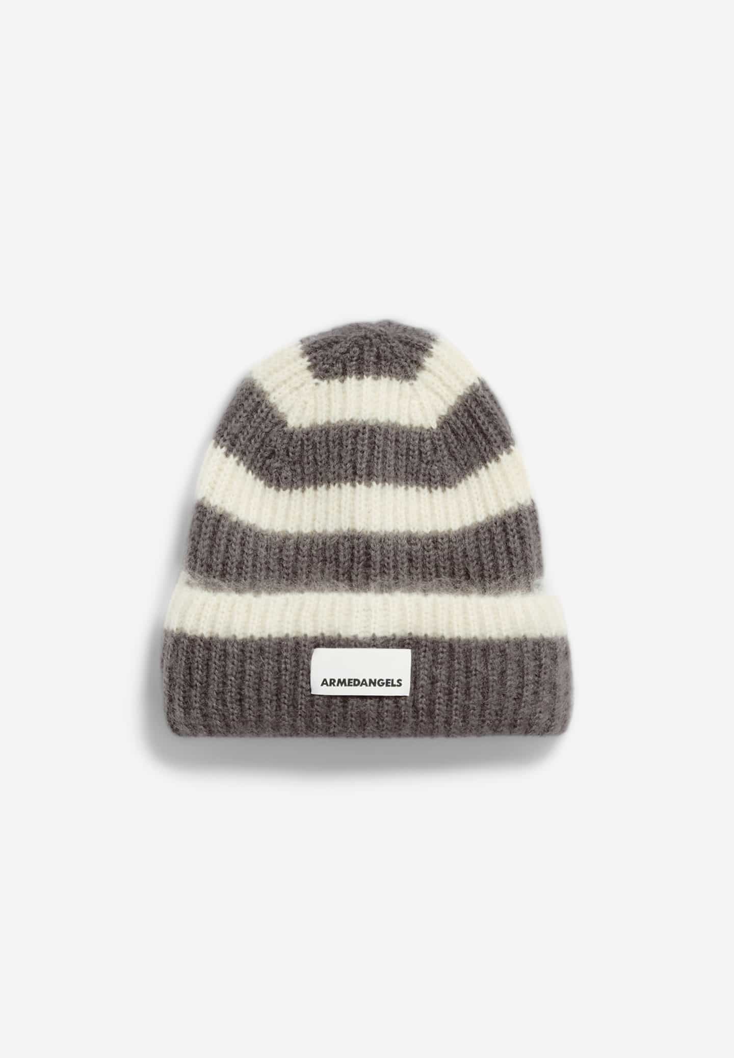 Beanie KAYAAS STRIPES Iron-Oatmilk