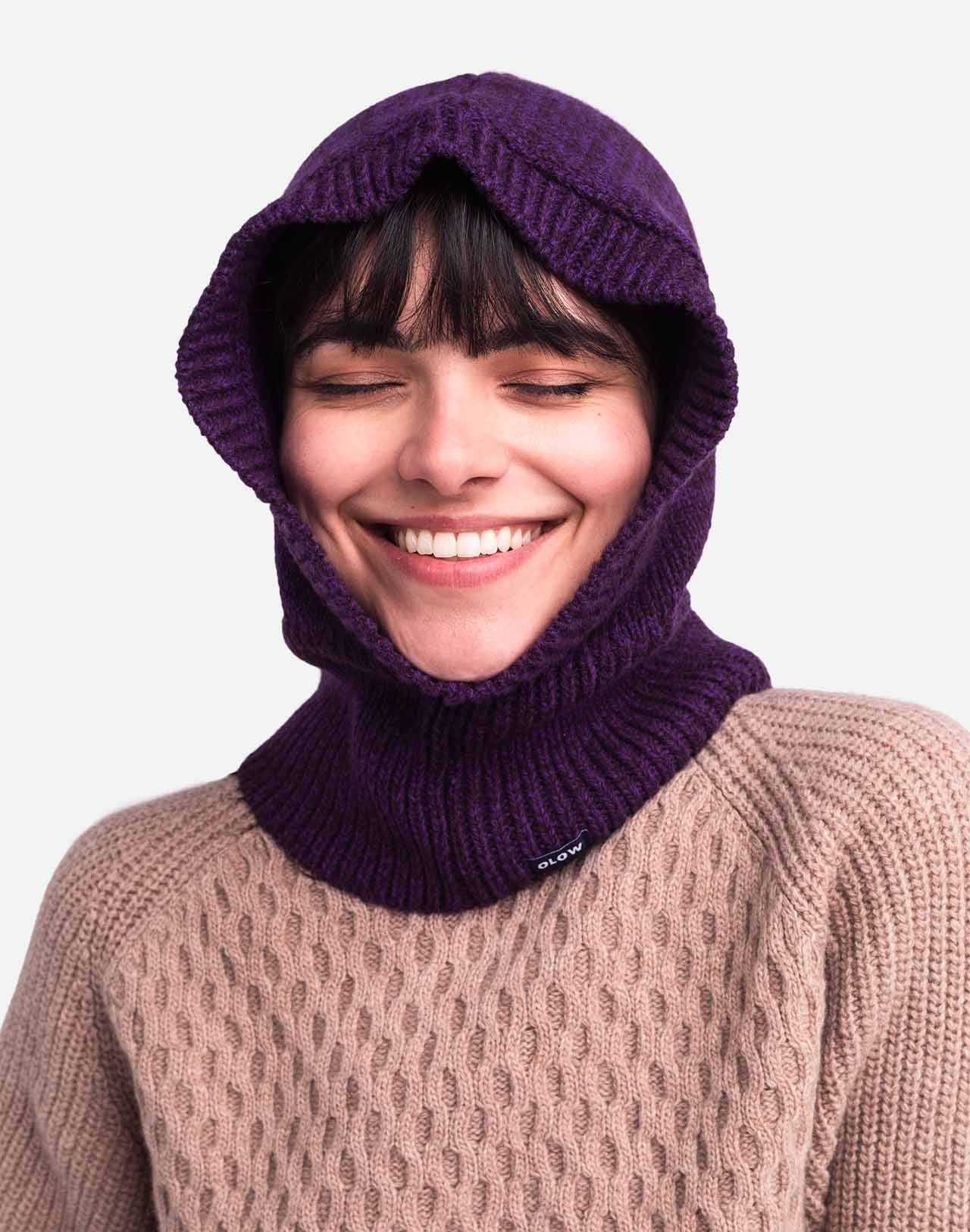Balaclava WOOL Plum