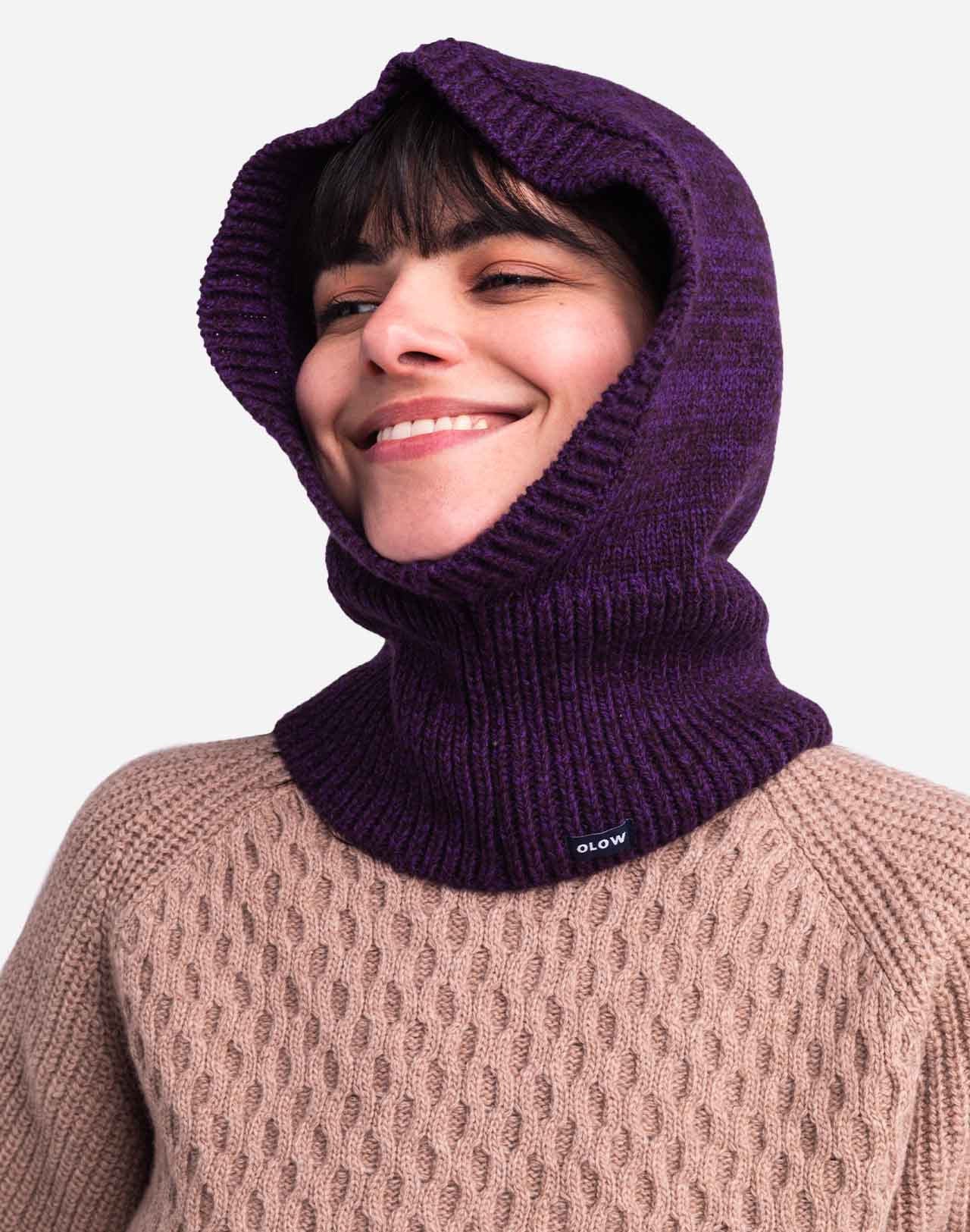 Balaclava WOOL Plum