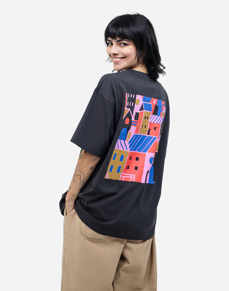 Tricou CITY Carbon Black