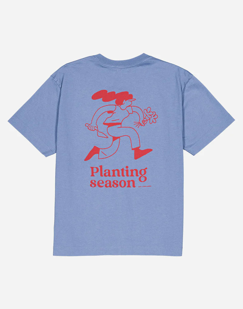 Tricou PLANTING Bleu Azur
