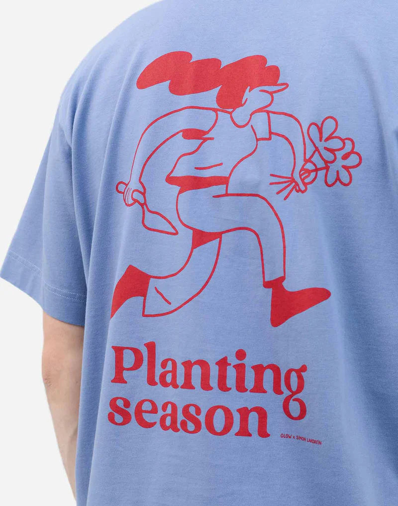 Tricou PLANTING Bleu Azur