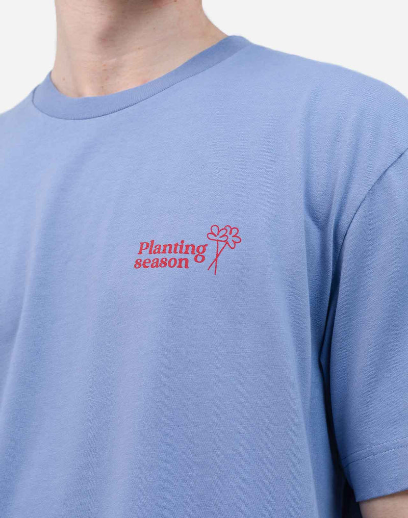 Tricou PLANTING Bleu Azur