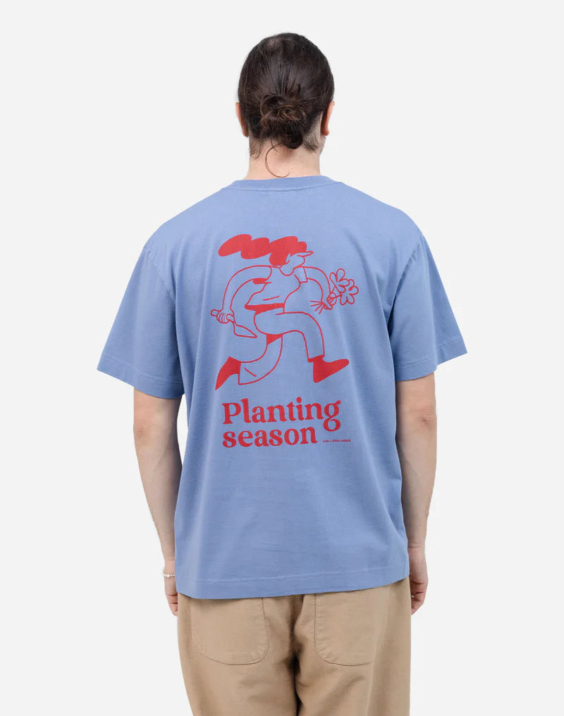 Tricou PLANTING Bleu Azur