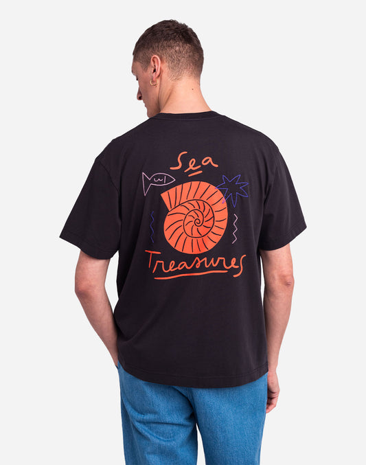 Tricou SEA TREASURE Carbon Black