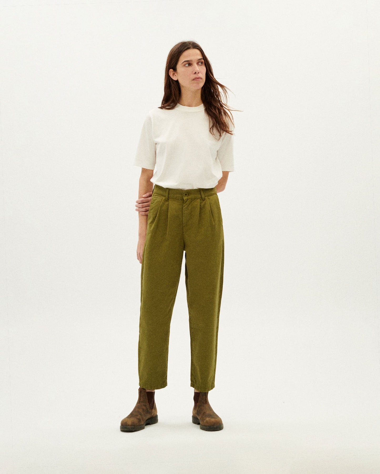 Pantaloni RINA Forest Green